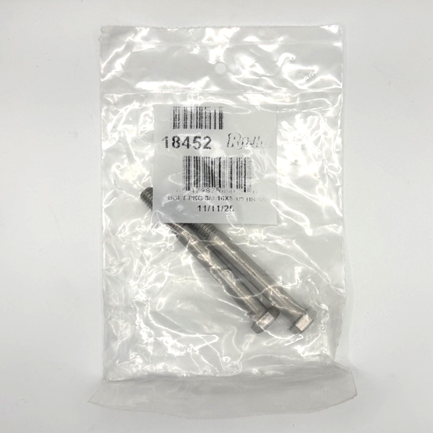 Ritchie 3/8"-16 x 3" Bolt with Stainless Steel Nut (2/PKG) #18452
