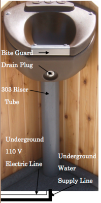 JUG Stall Fount Insulated Riser Tube Variety of Lengths
