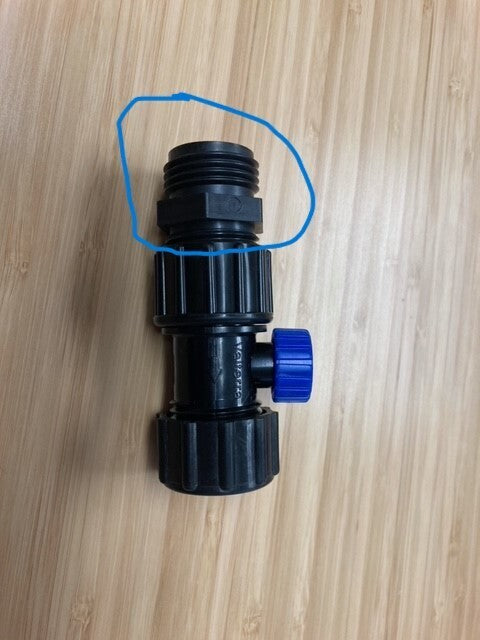 High Country Plastics Valve Nipple Insert for Water Caddy Shut-Off