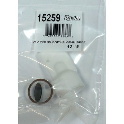 Ritchie 3/4" Valve Package Body, Plunger and Rubber 15259