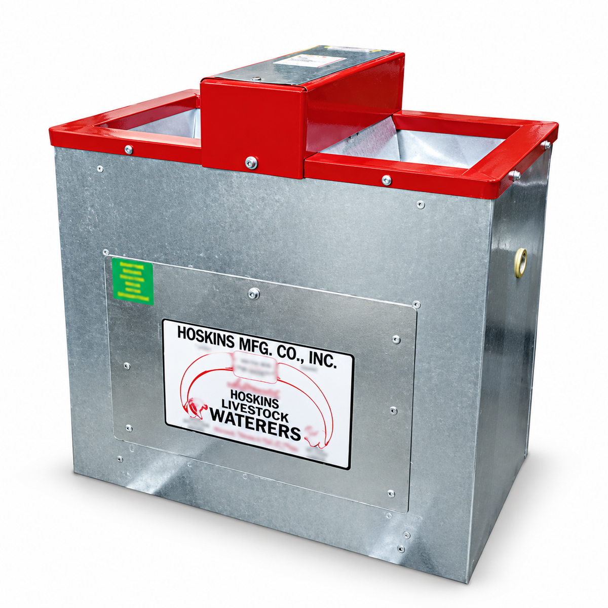 Hoskins HC17-16 heated horse waterer, 28 by 17 in. stainless tank in a galvanized frame