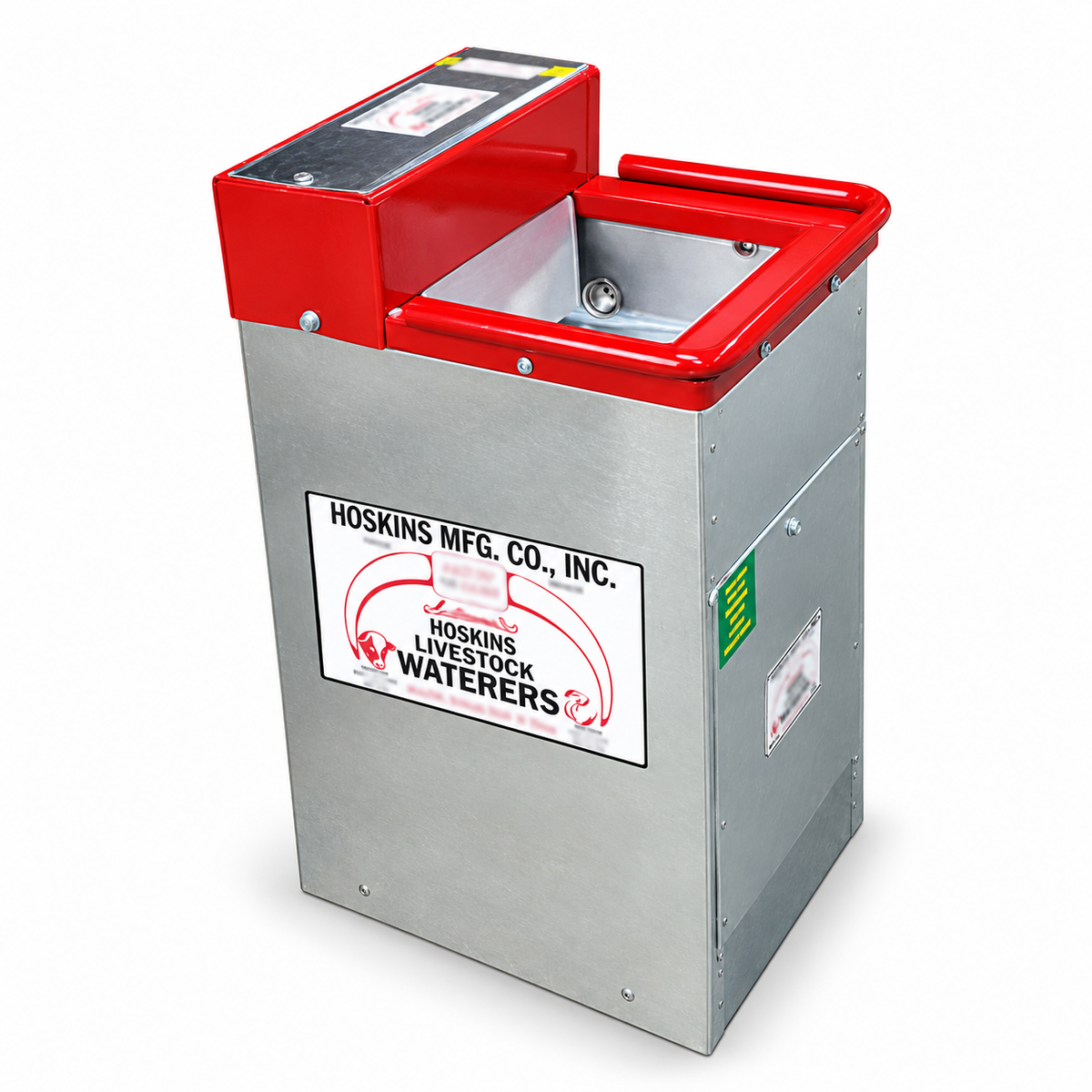 Hoskins HC7-16 heated horse waterer, 17 by 14 in. stainless tank in a galvanized frame