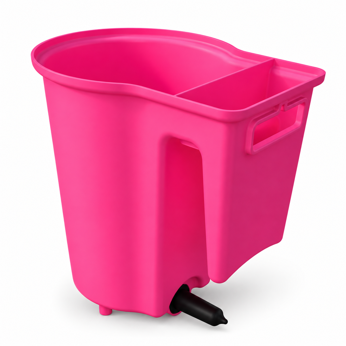 Pink Feeders 8 quart calf nursing buckets, single teat and reversible