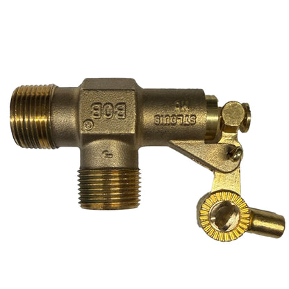Petersen brass valve with 3/4" fittings