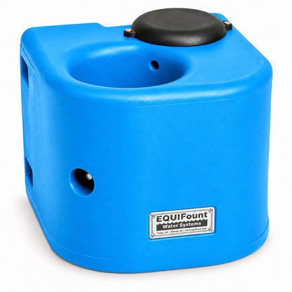 Miraco EquiFount 1200 flush mount single stall horse waterer in Blue