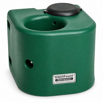 Miraco EquiFount 1200 flush mount single stall horse waterer in Green