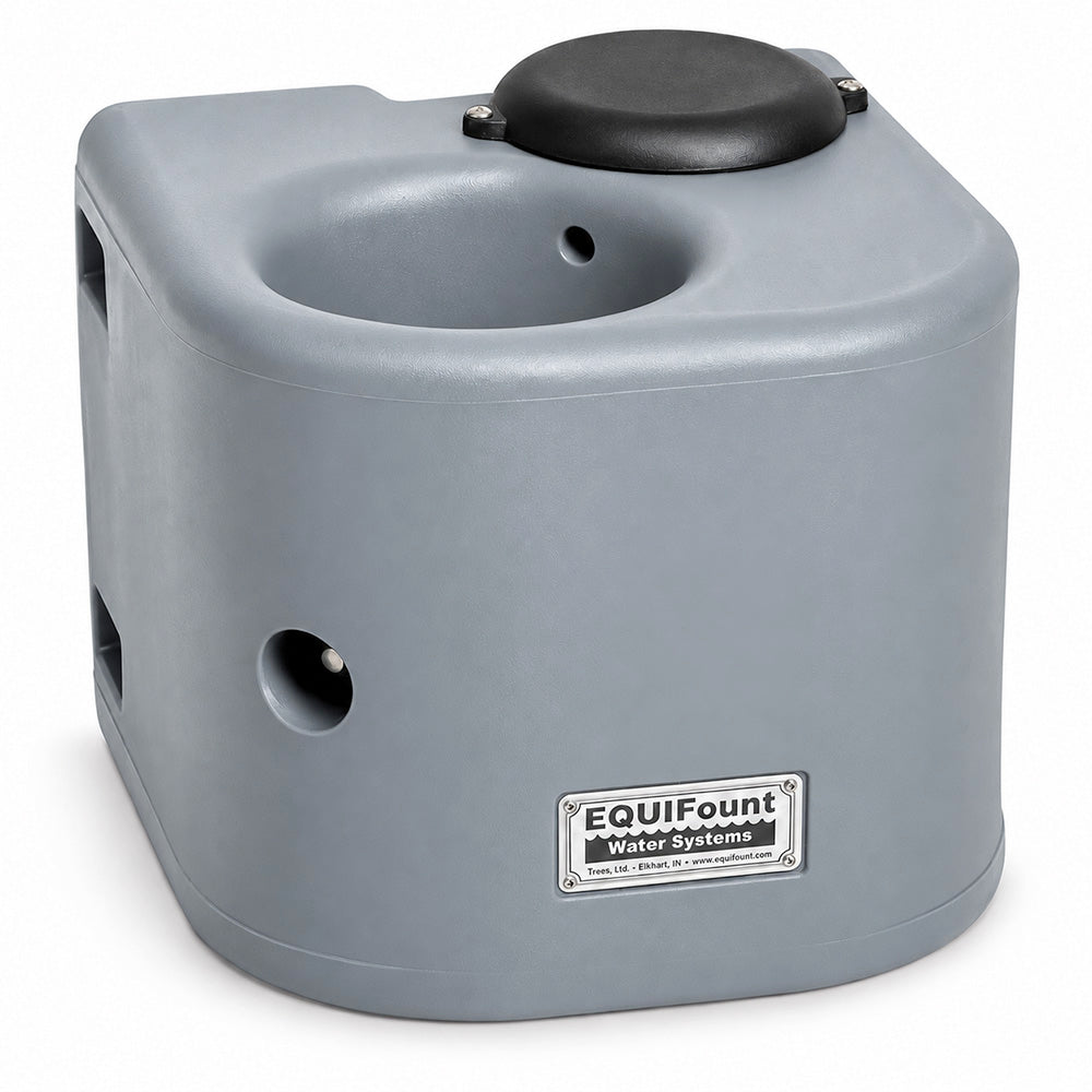 Miraco EquiFount 1200 flush mount single stall horse waterer in Grey