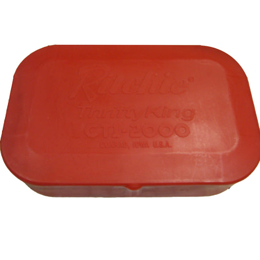 Red container with 'Ritchie' branding on a white background