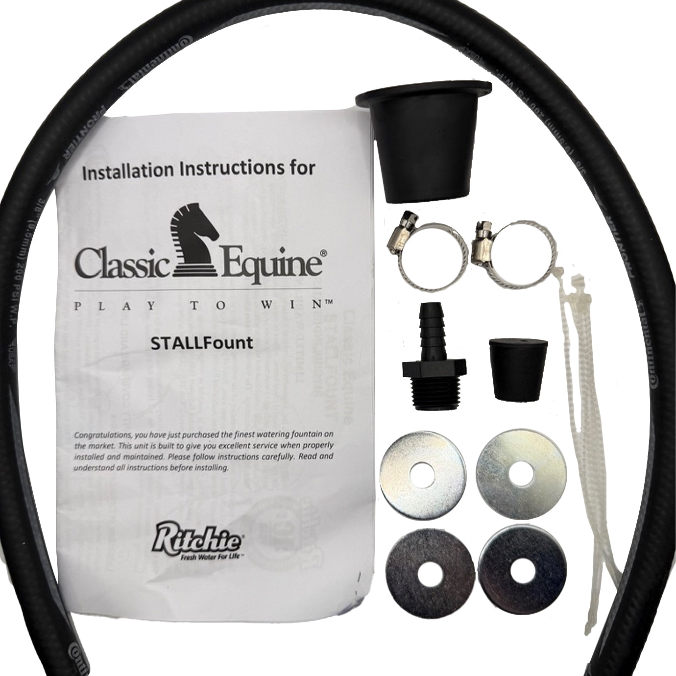 Ritchie and Classic Equine by Ritchie Stall fount installation package