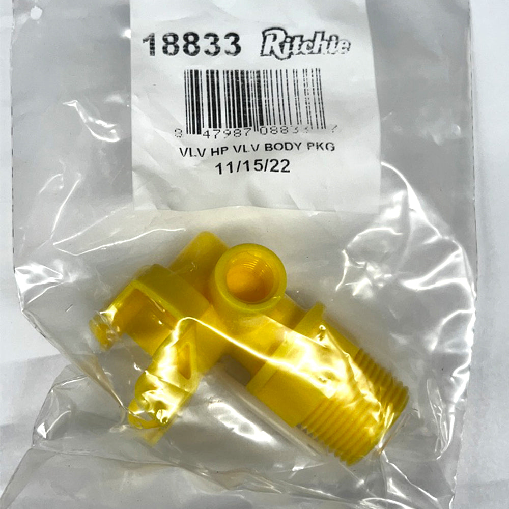 Sensor 18833 Ritchie Valve Body and Pin Package for High-Pressure Valve part 18833 ...