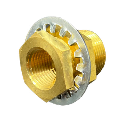 Miraco 191 Brass Bulkhead Fitting 1/2" — EquiFount Valve Replacement Part