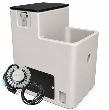 Miraco LilSpring 2801 heated automatic waterer in beige for 20 head of horses or cattle