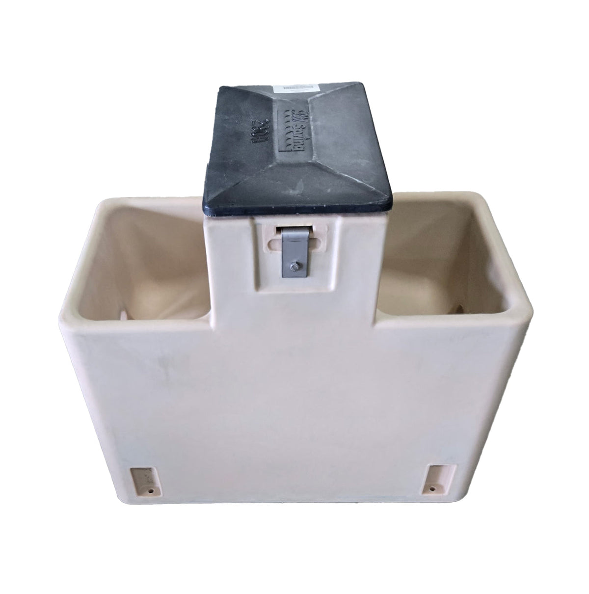 Miraco LilSpring 2900 two trough energy free automatic waterer in beige, front view