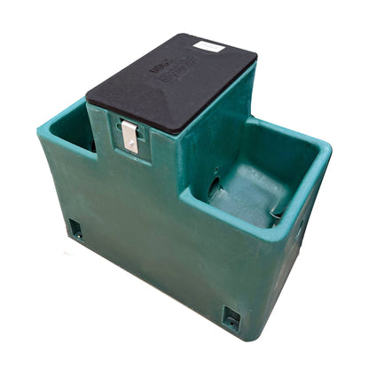 Miraco LilSpring 2901 heated two trough automatic waterer in green