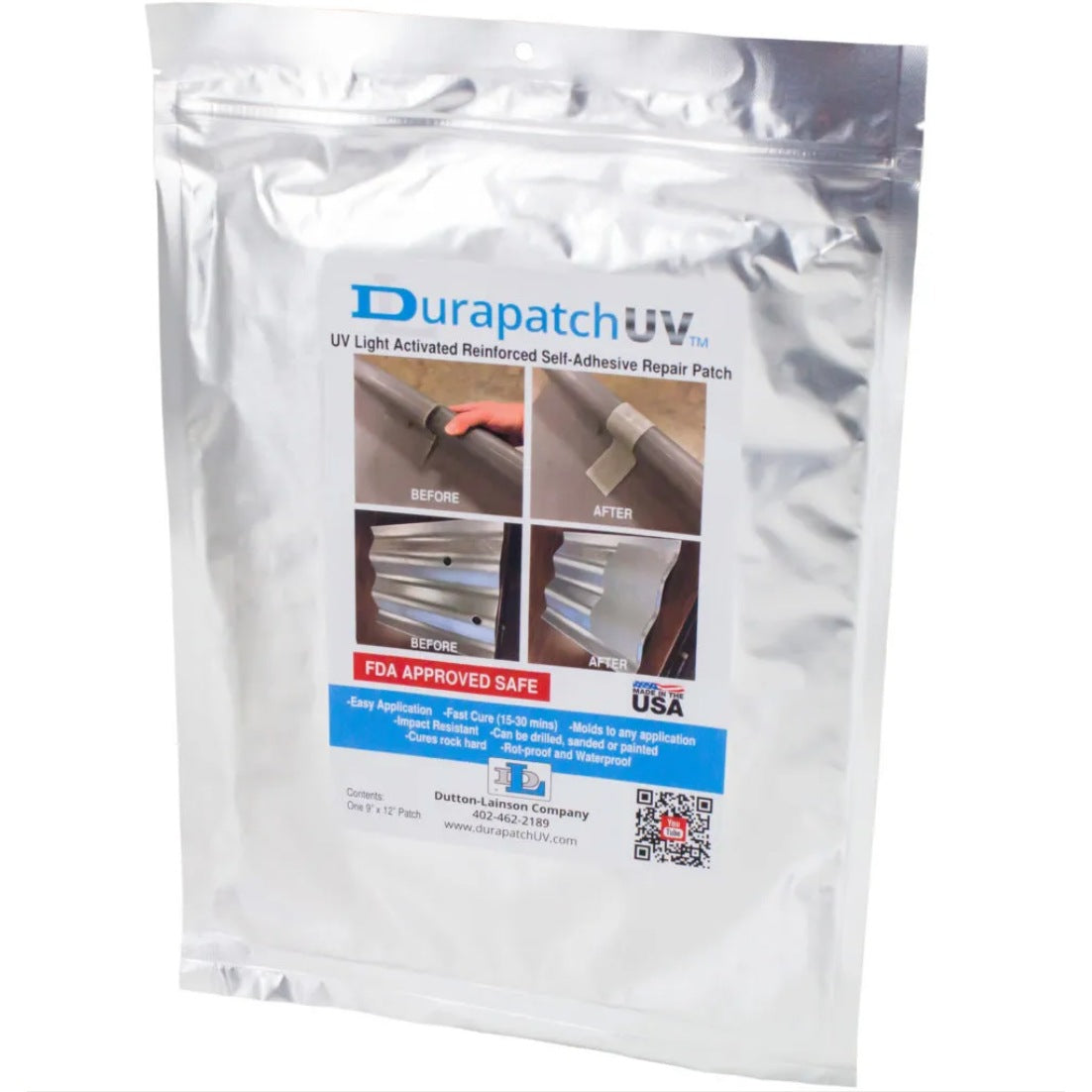 Behlen Country DuraPatch UV cured repair patch sheet, 9 by 12 inch, part 2958415, for poly and steel stock tanks