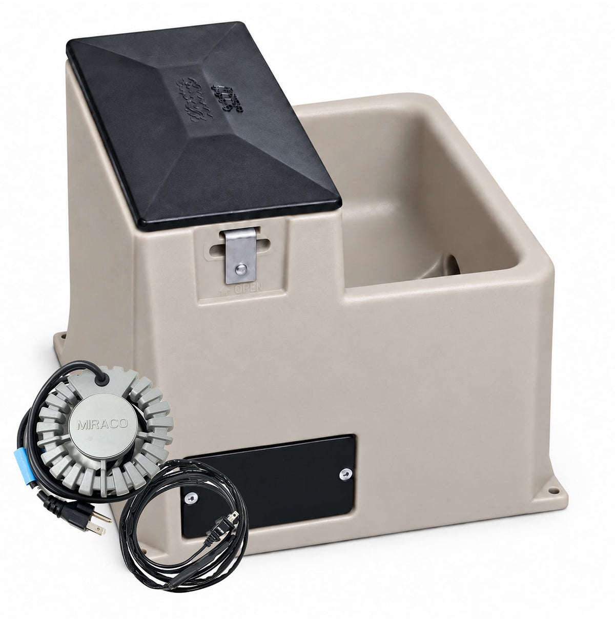 Miraco LilSpring 3001 heated automatic waterer in beige for small animals