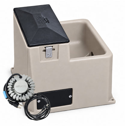 Miraco LilSpring 3001 heated automatic waterer in beige for small animals