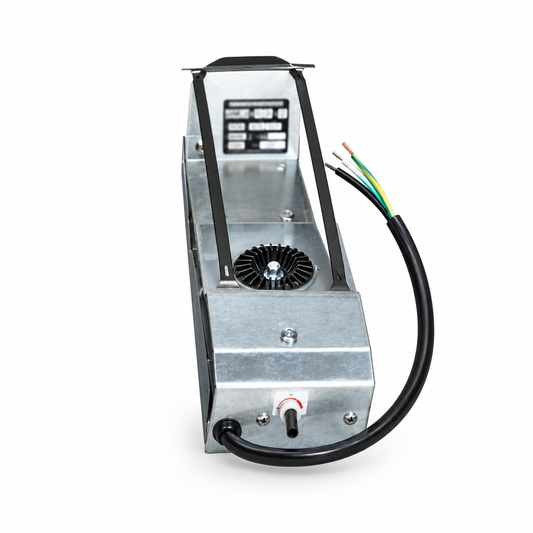 Hoskins B250 heater element, 250W 120V in a galvanized housing with bare-ended lead
