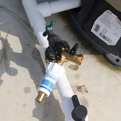 Freeze Miser & 2-Way Y Valve Shut-Off 3/4" Brass Hose Connector