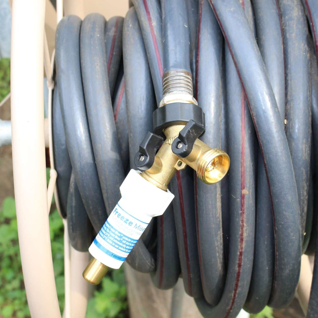 Freeze Miser & 2-Way Y Valve Shut-Off 3/4" Brass Hose Connector
