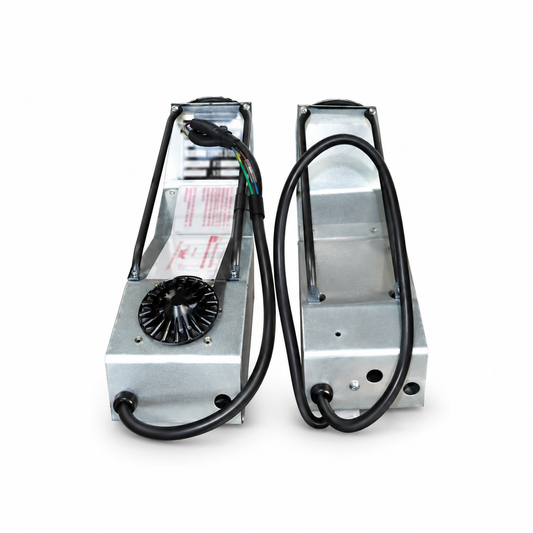 Hoskins C1400 heater element, 1400W 120V in a galvanized housing with bare-ended lead