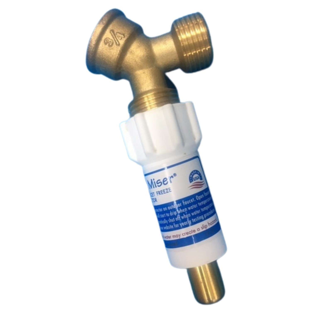 Freeze Miser & Y Connector 3/4 Inch Brass Hose Bib