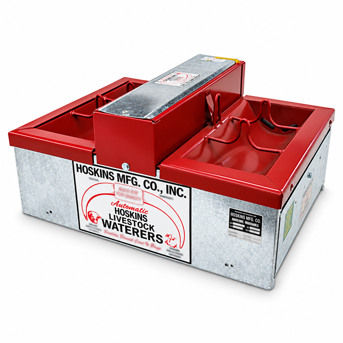 Hoskins H9-22D SS heated pig waterer, 28 by 22 in. stainless tank in a galvanized frame