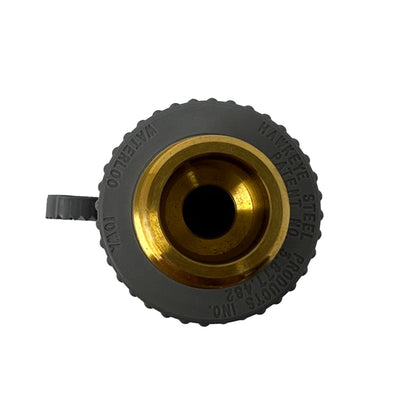 Pride of the Farm VP221 valve looking into the 1/4 inch low pressure orifice